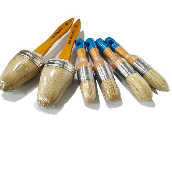 3 Piece Set Chalk And Wax Paint Brush 24cm 15cm For Furniture Diy