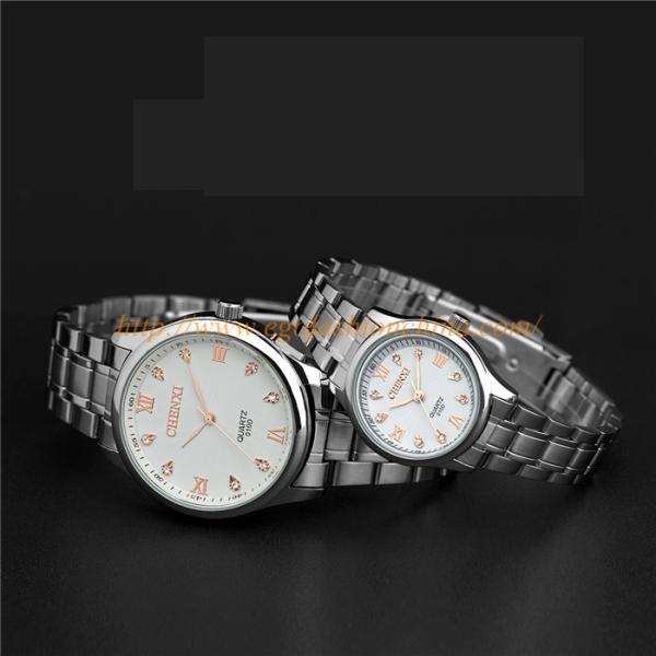 010D Couple Watch for Man Women's Watch Stainless Steel Quartz Watch Rose Gold Hot Watches