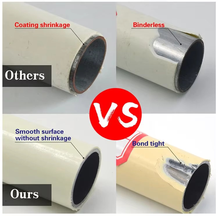 0.8-2.0mm Thickness PE Coated Industrial Lean Pipe Steel Tube
