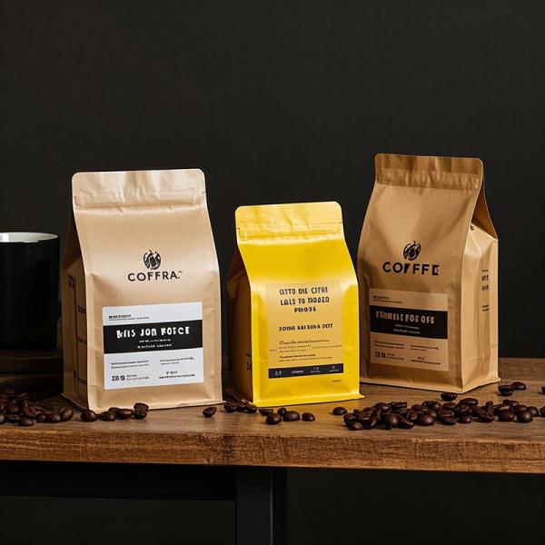 Eco - Friendly Child Safe Coffee Bags Airtight For Roasted Beans Wholesale