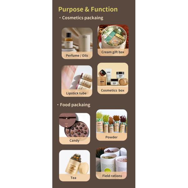 Трубка круглого картона Recyclable бумажная упаковывая подгонянный логотип для чая