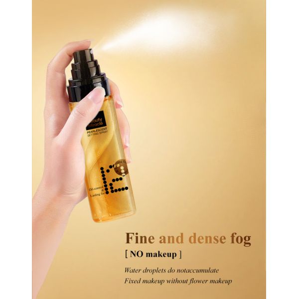 OEM Custom Shimmer Pearlescent Setting Spray Long Lasting Glitter Waterproof Makeup Setting Spray Makeup Private Label