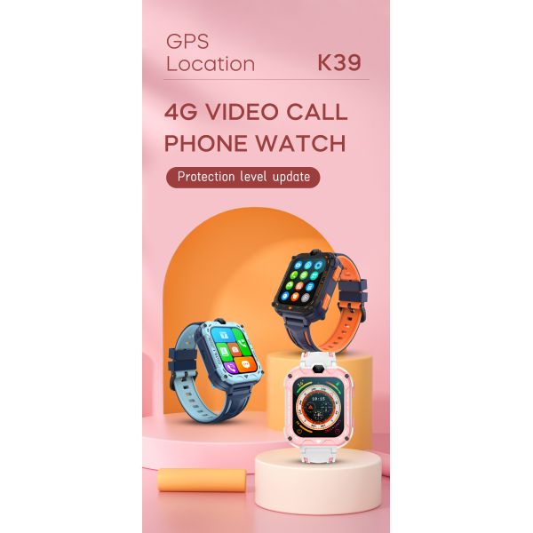 Eraysun K39H Kids Smart Watch 1.83inch GPS LBS GSM WIFI SOS SIM Card Anti Lost 800mah Video Call Smart Watches
