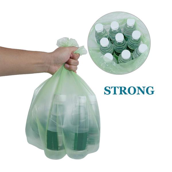 отброс зеленого цвета 11-210mic Biodegradable кладет Compostable в мешки для домашняя чистой