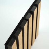 Fireproof Panel Wpc Interior Durable Natural Oak Acoustic Slat Water Proof