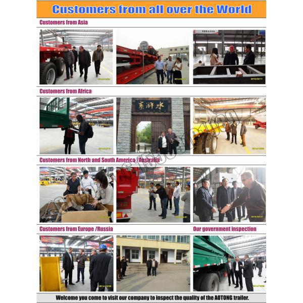 Сталь 3-осевой козырь Животноводство Транспорт грузов Забор грузовики Прицепы 60-80 тонн