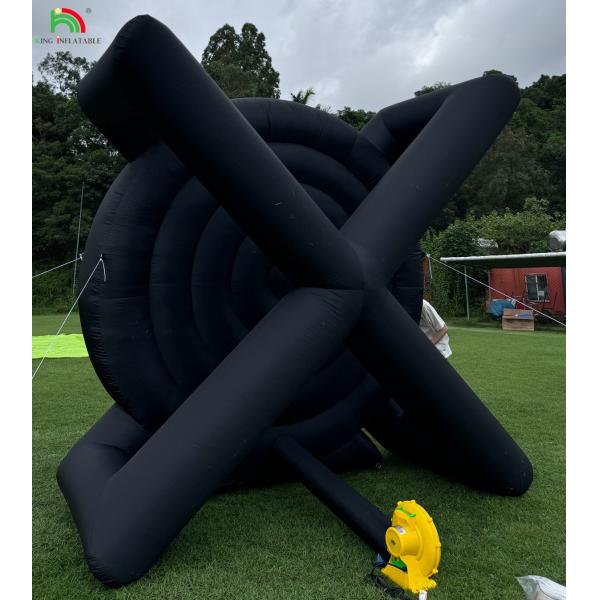 Outdoor Inflatable Soccer Darts Board With 8pcs Soccer Ball 370W Blower Support Frame For Kick Dartboard Sport Game
