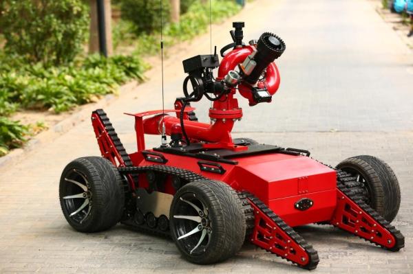 6-Wheel Independent Chassis All-Terrain Wheeled Firefighting Robot Fire Fighting Use China 6-Wheel Independent Chassis A