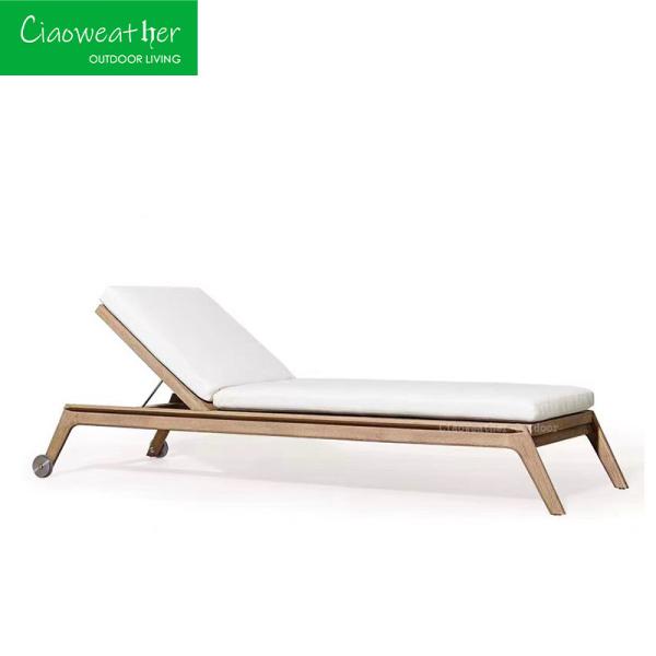 Modern Outdoor Furniture Hotel Courtyard Luxury Resort Chaise Villa Pool Lounge Chairs