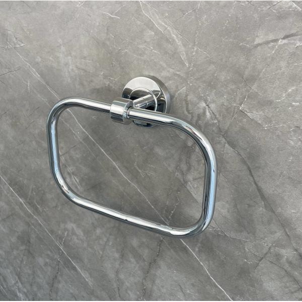 Современный квадратный держатель стены вешалки Bathroom нержавеющей стали Sus 304 колец полотенца Bathroom