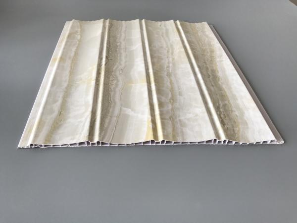 Marble Design Waterproof Wood Paneling For Bathrooms Four Wave Three Groove