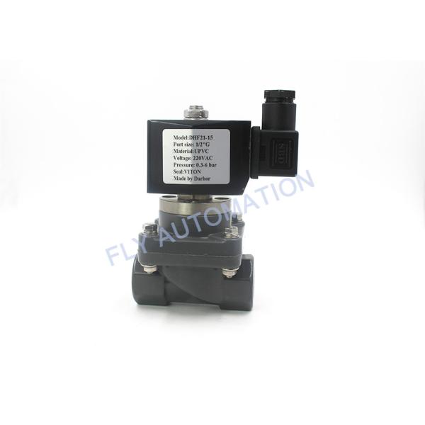Клапаны соленоида DHF21-15 корозии FKM PVC анти- пневматические DC24V