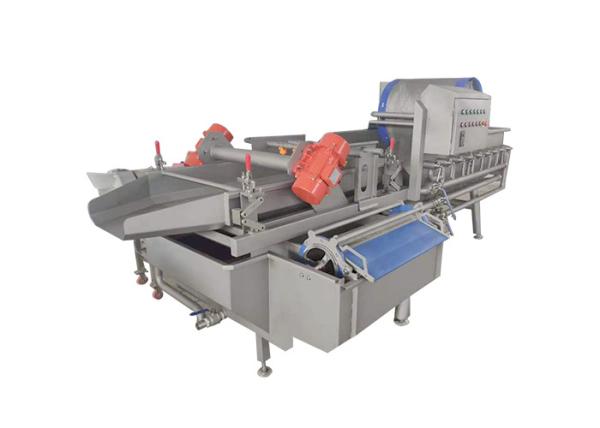 Turbine Type Industrial 1TPH Vegetable Washing Machine