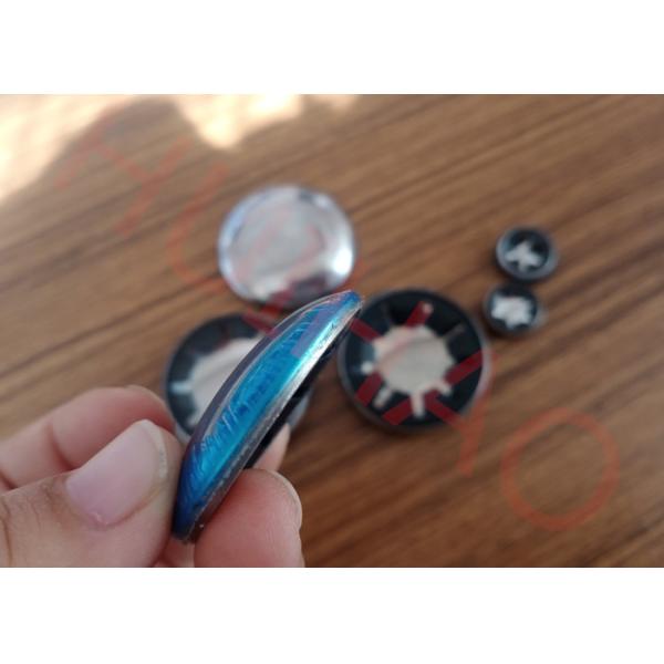 Stainless Steel Capped Starlock Washers For Imperial Round Shafts