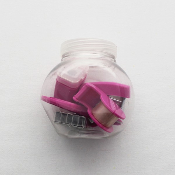 Wholesale High Quality Cute Color Correction Tape Stapler Sharpener Stationery Set for Students