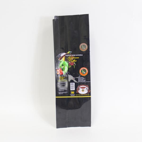 Glossy Surface Mylar Side Gusset Plastic Coffee Bean Bag Pouch With Valve