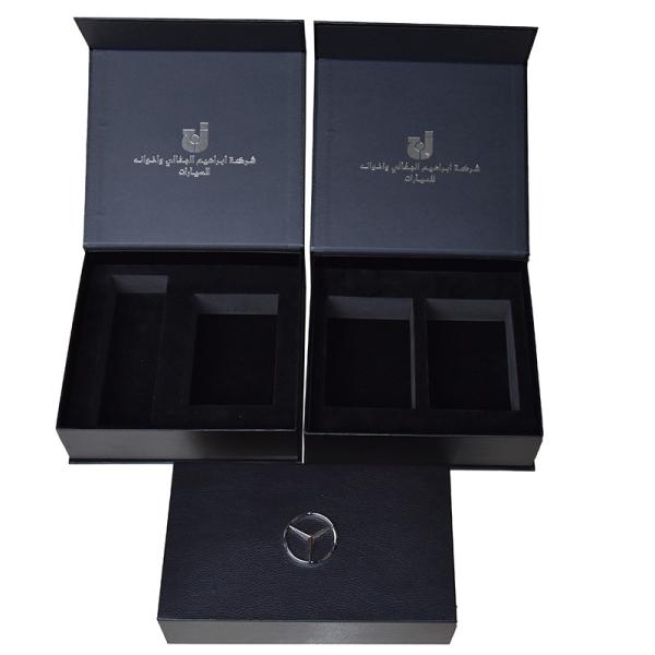 Zinc Alloy Rigid Magnetic Gift Box Crepack Custom Flock Paper Packaging