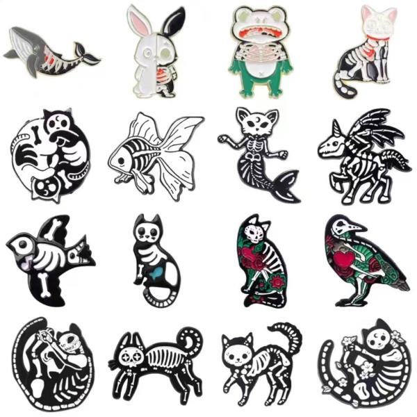 Chine pas cher en gros Chapeau collier vêtements Logo or métal dur doux émail épingle à la main en vrac en stock