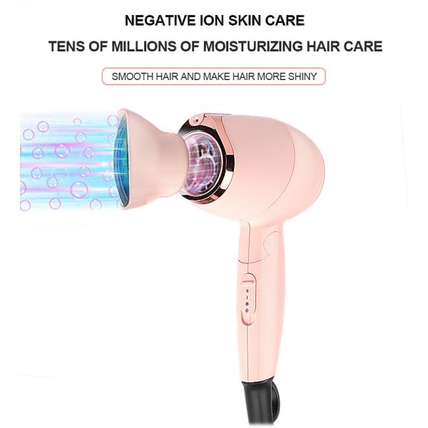 50/60Hz Hair Blow Dryer , Portable 1200W Negative Ion Hair Dryer