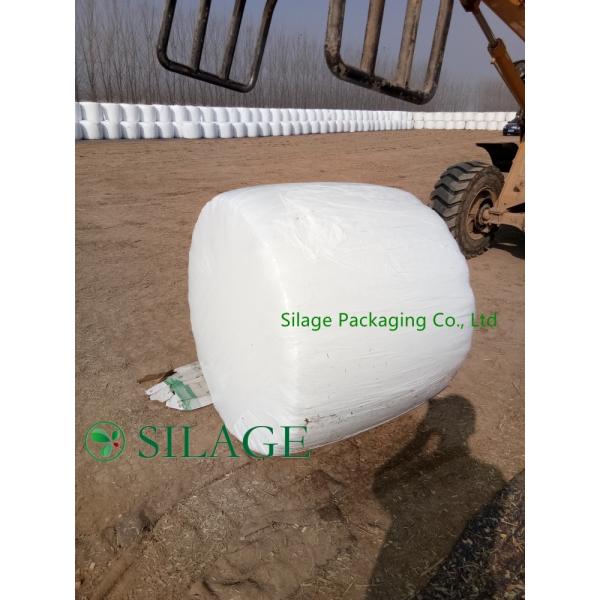 White Color Silage Wrap Film 750mm for Large Round Baler