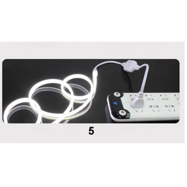 110V 220V Correa de luz LED a prueba de agua con pegamento de PVC personalizable Azul / Hielo Azul / Blanco / Verde / Púrpura / Dorado / Rosa