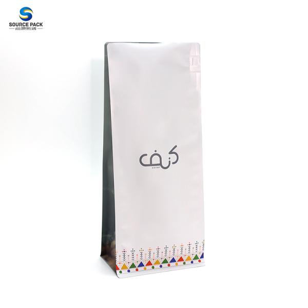 Custom Printed Coffee Packaging Bag with Zipper for 250g 500g 1kg