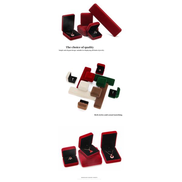 Luxury Velvet Jewelry Set Box for High Grade Green Packaging Bracelet Necklace Ring