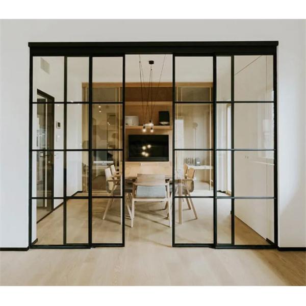 Exterior Sliding Glass Doors With Aluminum Alloy Main Material Form