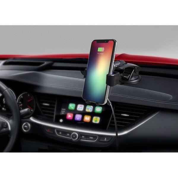 2018 Shenzhen 10W fast charger with holder qi standard usb cell phone wireless car charger for Samsung IPhone