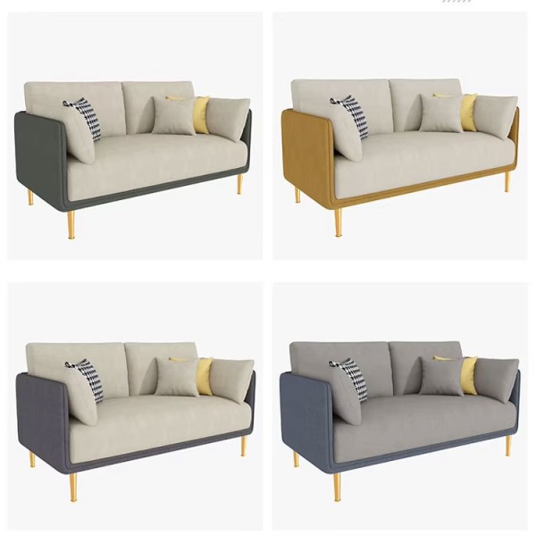 Modern Comfortable Durable Leisure Leather Sofa Set for Restaurant Cafe and Hotel Easy to Clean