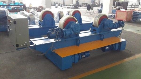 Bolt Adjustment Movable Pipe Welding Rollers , 20 T Capacity Pipe Supports Stands