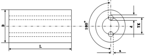 Long Round Tungsten Carbide Rod Unground 0.333 Dia X 12-716 With Straight Holes