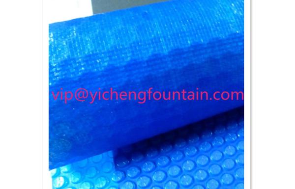 Blue Swimming Pool Control System Inflatable Bubble PE Solar Cover 300 Mic - 500 Mic