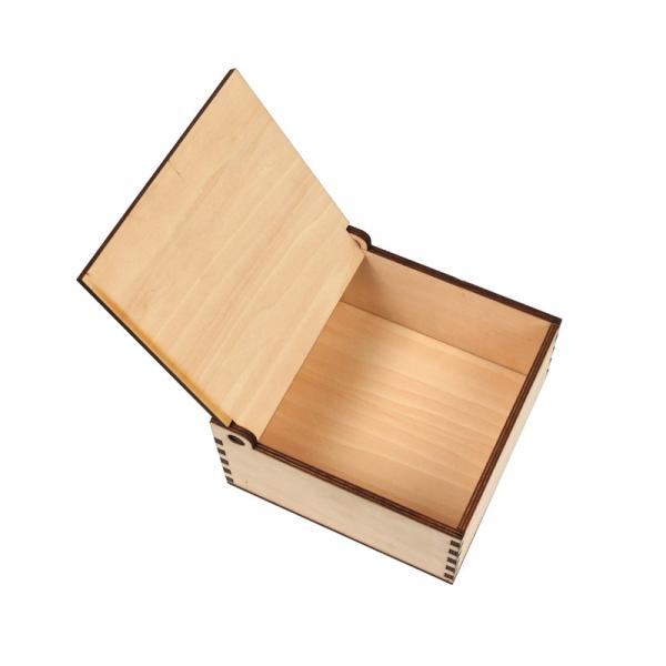Christmas Craft Wooden Box Laser Cut Wood Plywood Box Baby Gift Box for Storage