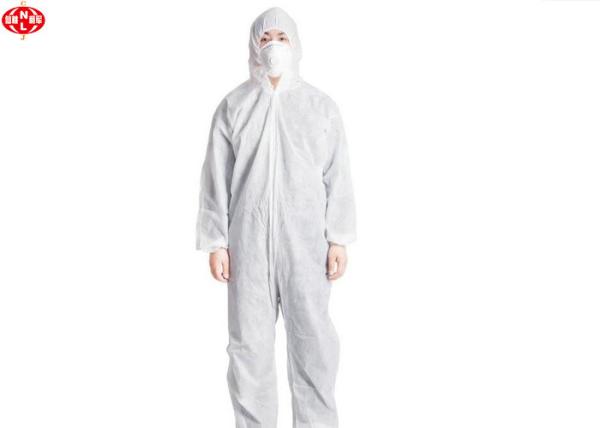 Polypropylene Pp Breathable Disposable Protective Coverall With Hood