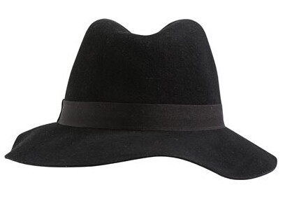 Outdoor hat braided leather hatband 100% wool felt