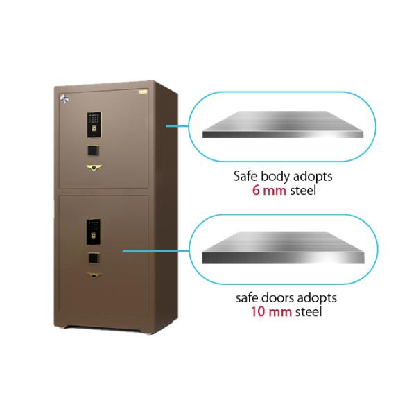 Watch Winder Jewelry Safe Box Double door Jewelry Drawer Intelligent Dual Alarm