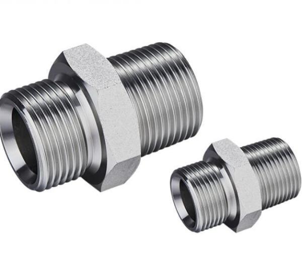 SAE Aço carbono de alta pressão macho O-Ring Face Seal União Acessórios de adaptador hidráulico