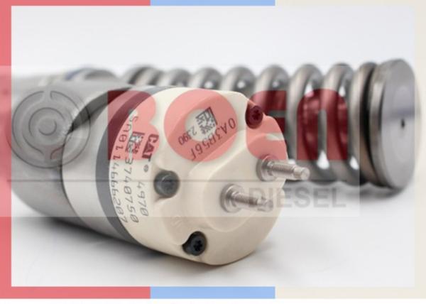 Professional Ecavator  Fuel Injectors 3740750 Silver Black Color