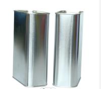 óleo de motor 1L Tin Can White Plastic Cap Tin Containers retangular