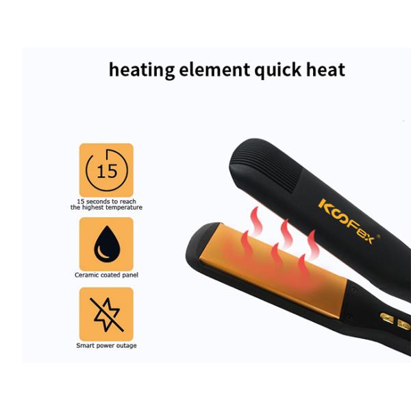 Раскручивателя волос утюга турмалина подогрев керамического плоского многофункциональный быстрый