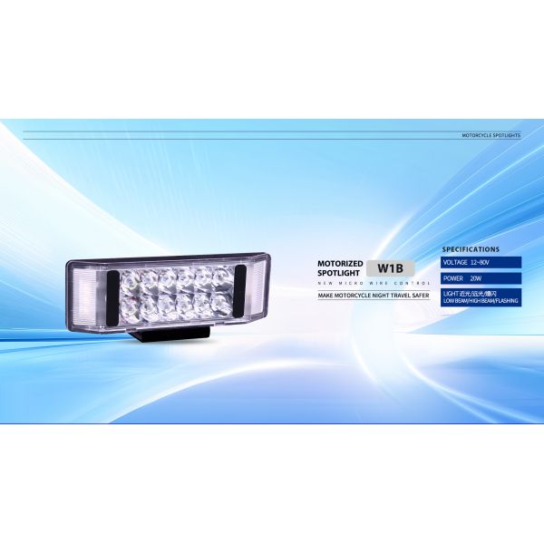 Motorcycle External Spotlight High Lumen With Multi-Color Daytime Running Light