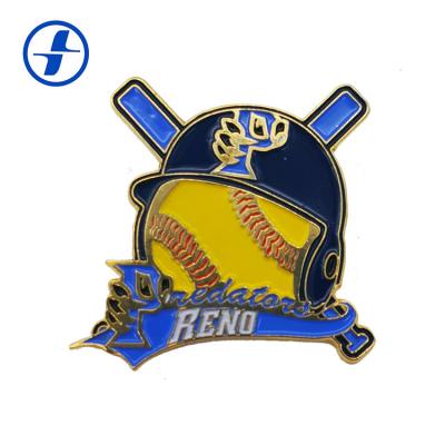 Soft Enamel Pin Sports Trading Pins Brass / Zinc Alloy / Iron Material