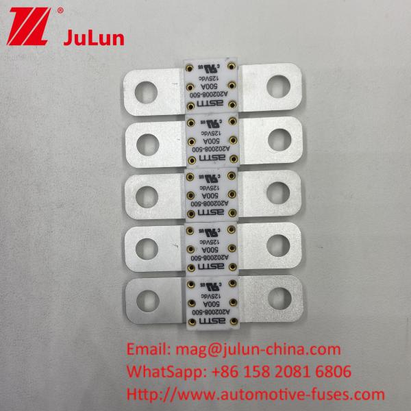 Electric Vehicle EV White Color 350 Amp Ceramic Fuse 125VDC