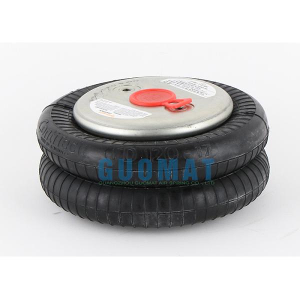 FD120-17 CI Double Convoluted Contitech Air Spring Natural Rubber Air Suspension Bag With Crimped Plates