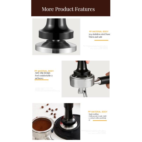 Adjustable Depth Tamper Distributor Presser Set for Perfect Bitterness Coffee Tea Tools