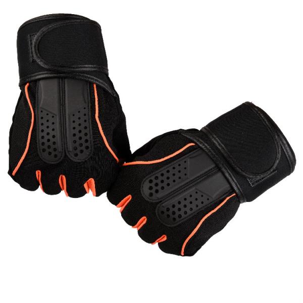 Hot Sale Half Finger Fitness Glove Wrist Wrapped Lifting Gloves For Strength Training