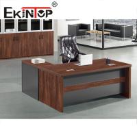 Mobiliário de escritório Mesa de computador de escritório branca com quatro gavetas mesa