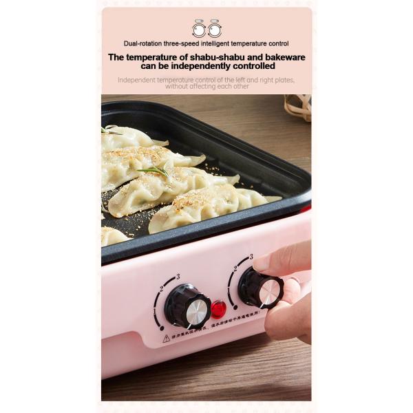 1700W Electric Grills Griddles Skillets 420x230x100mm