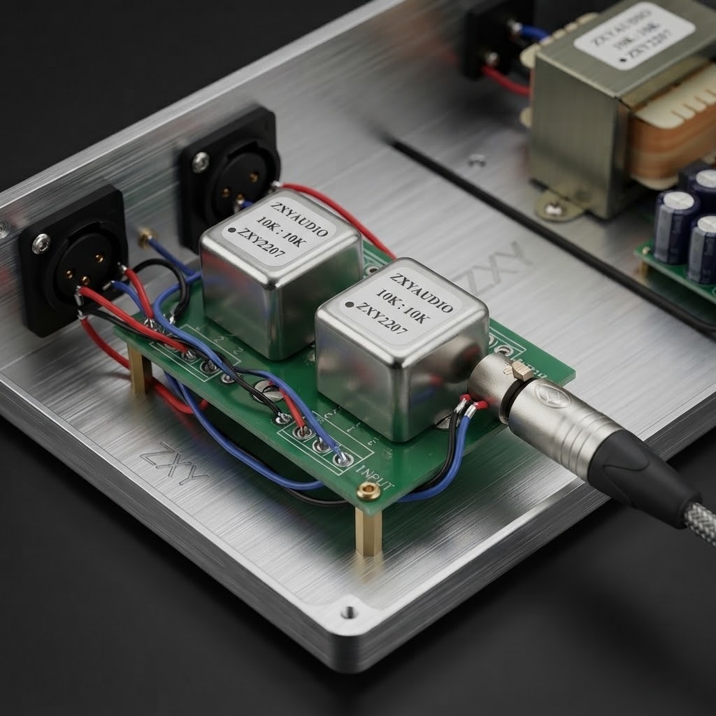 PCB Mount Audio Transformer with Permalloy Core for 600:600 and 10K:10K Impedance Matching